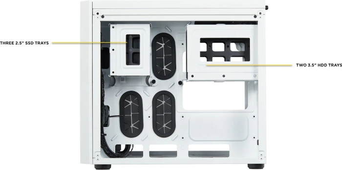 Corsair Crystal Series 280X, weiß, Glasfenster