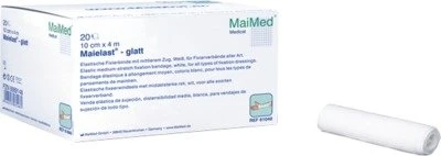 MaiMed Maielast glatt Elastische Fixierbinde, 6cm x 4m, 20 Stück
