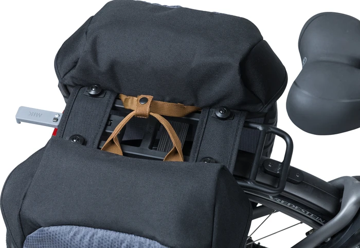 Basil Miles Doppeltasche MIK Gepäcktasche grau/schwarz