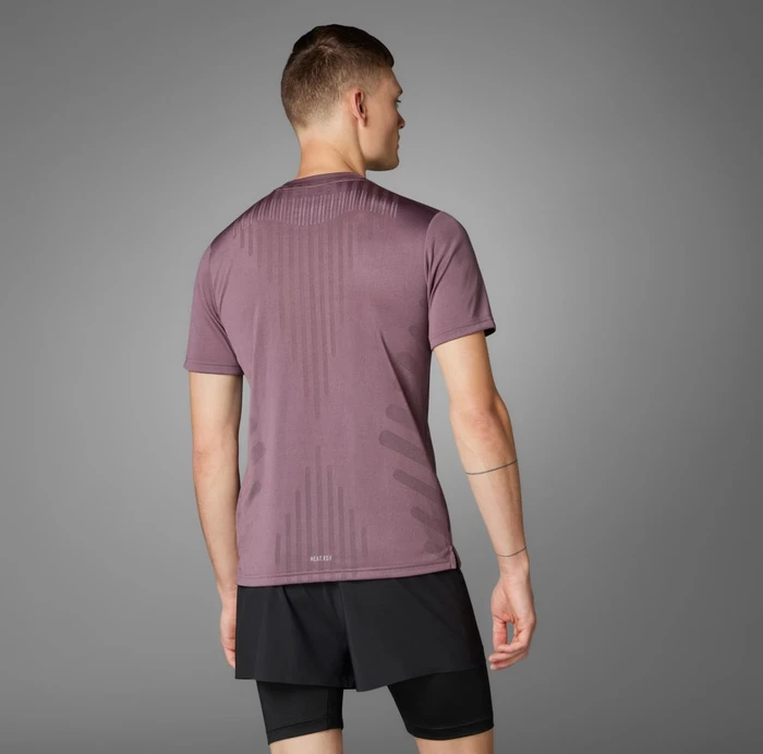 adidas HIIT Airchill Workout Funktionsshirt kurzarm shadow fig (Herren)