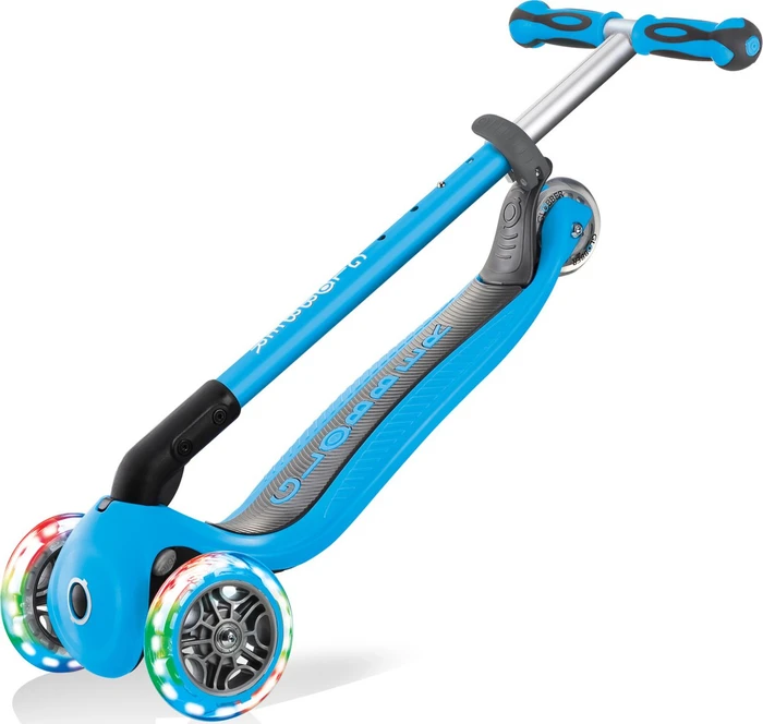 Globber Go Up Deluxe Lights Kickboard sky blue
