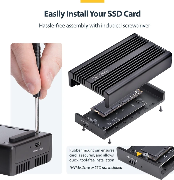 StarTech External NVMe Enclosure, USB4