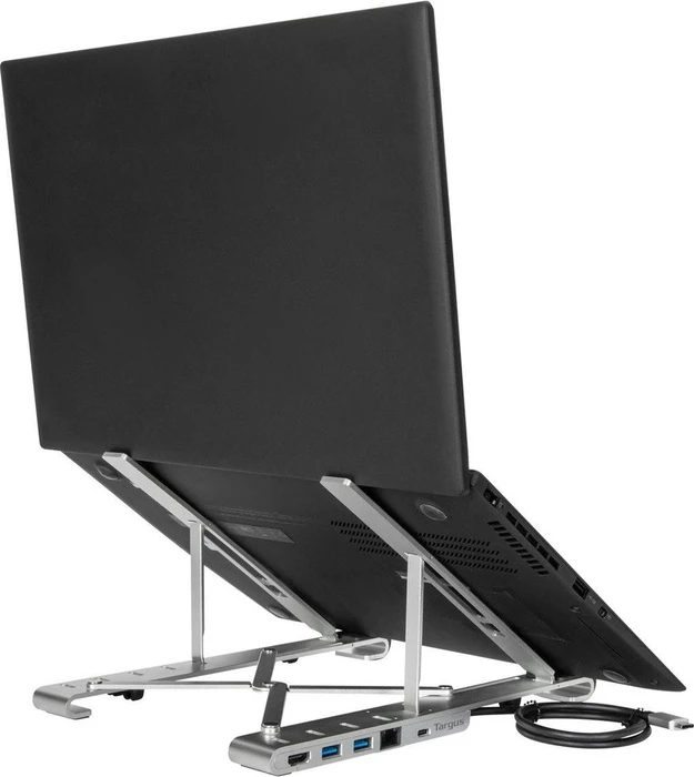 Targus Tragbarer Laptop-Ständer mit integrierter Dock, USB-C 3.0 [Stecker]