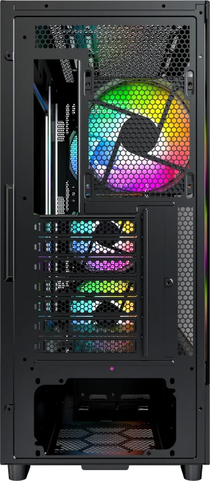 Montech X5, schwarz, Glasfenster