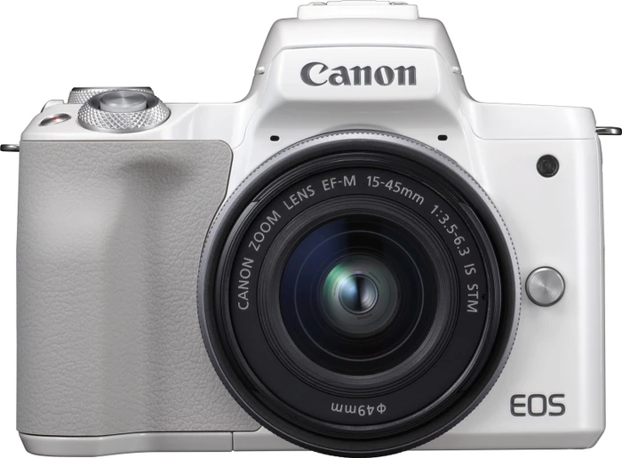 Canon EOS M50 weiß mit Objektiv EF-M 15-45mm 3.5-6.3 IS STM