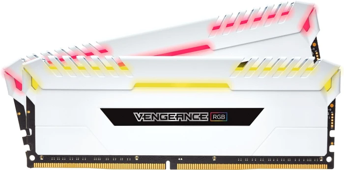 Corsair Vengeance RGB weiß UDIMM 16GB Kit, DDR4-3600, CL18-19-19-39