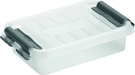 Sunware Q-Line Aufbewahrungsbox, 0.2l, transparent/grau