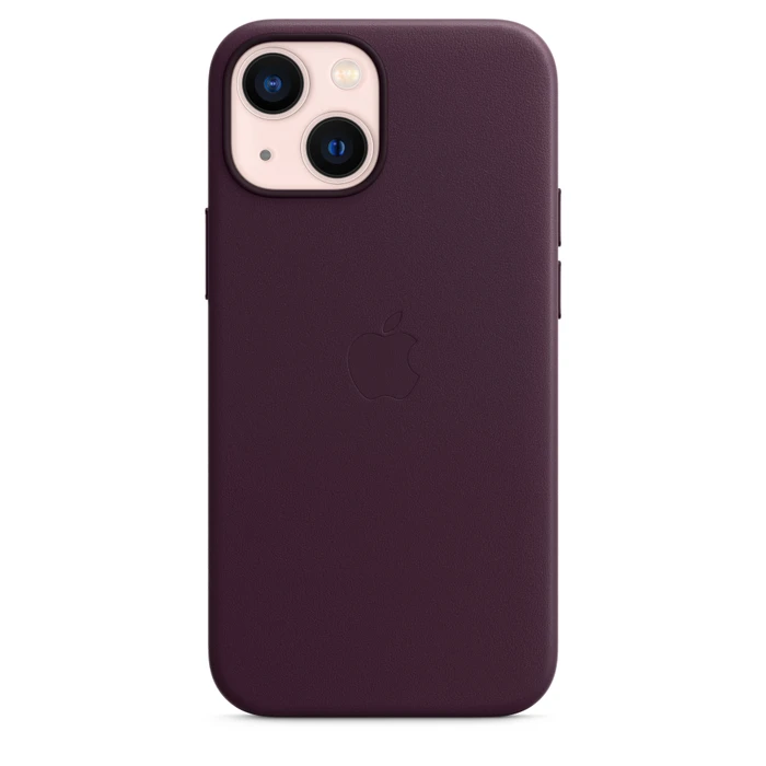 Apple Leder Case mit MagSafe für iPhone 13 Mini Dunkelkirsch