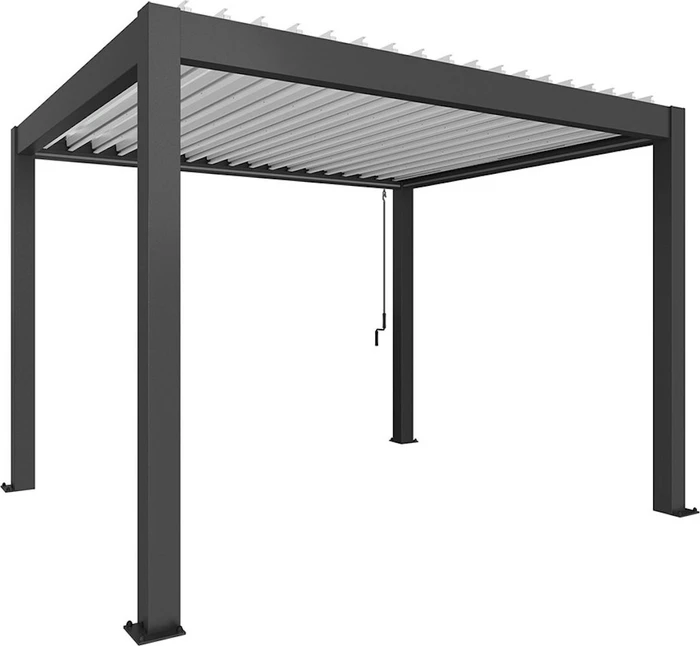 Biohort Pergola 3.5x3 dunkelgrau-metallic/weiß