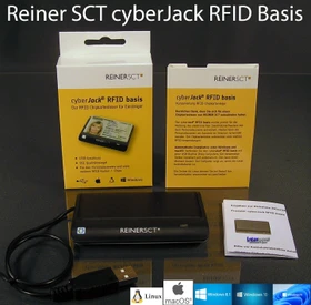 Reiner SCT cyberJack basis RFID-Cardreader, USB-A 2.0 [Stecker] (2718500-100)