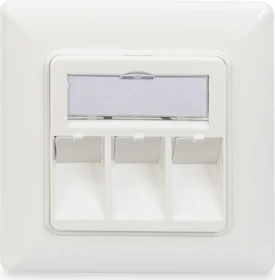 Digitus Leerdose für Keystone Module, 3x Keystone Aufnahme, weiß