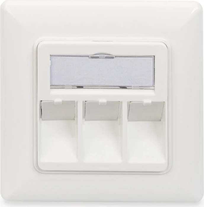 Digitus Leerdose für Keystone Module, 3x Keystone Aufnahme, weiß