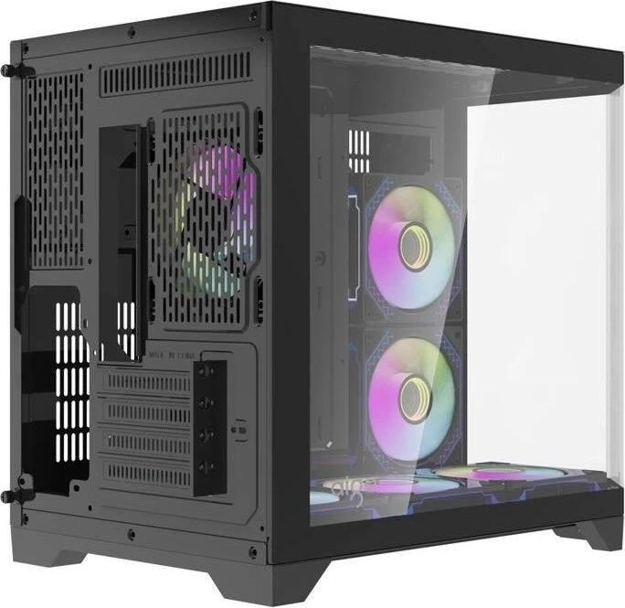 DarkFlash FT418 Black, Glasfenster