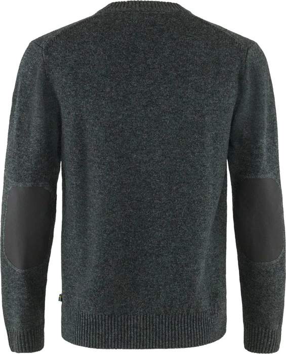 Fjällräven Övik Round Neck Strickpullover dark grey (Herren)