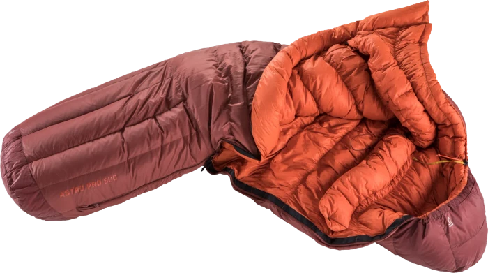 Deuter Astro Pro 800 Mumienschlafsack redwood/paprika