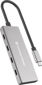Conceptronic 4 Port USB 3.1 Hub, USB-C 3.1 [Stecker] (HUBBIES16G)