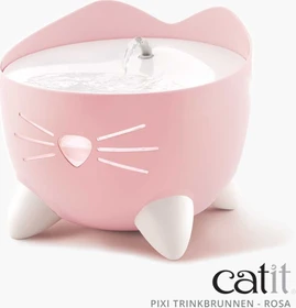 Catit PIXI Trinkbrunnen, LED-Statusanzeige, Trockenlaufschutz, 2.5l, rosa