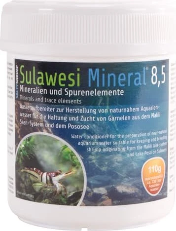 SaltyShrimp Sulawesi Mineral 8.5, Wasseraufbereiter für Sulawesi Garnelen