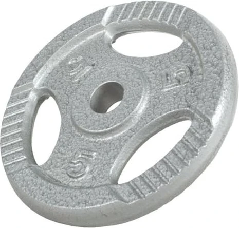Gorilla Sports Gusseisen Gripper Hantelscheibe 5kg