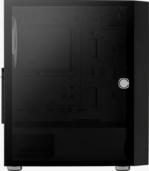 AeroCool Graphite, Lüfter LED RGB, Glasfenster