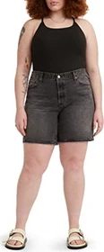 Levi's 501 90's Plus Shorts Jeans black worn in (Damen)