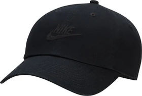 Nike Club unstrukturierte Futura Wash Kappe schwarz