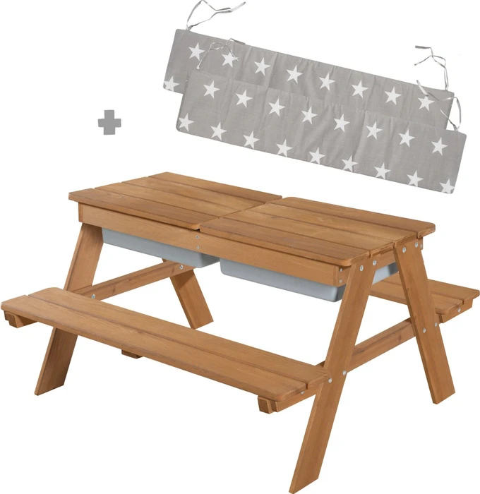 roba Play Sitzgarnitur & Matschtisch mit Sitzkissen