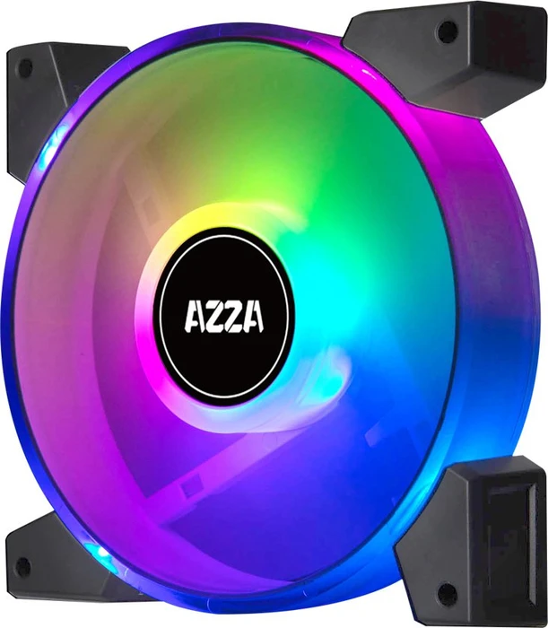 AZZA Hurricane II Digital RGB, LED-Steuerung, Fernbedienung, 120mm, 4er-Pack