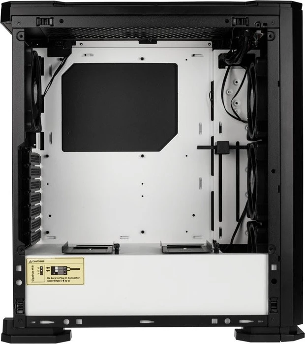 Zalman X3, schwarz, Glasfenster