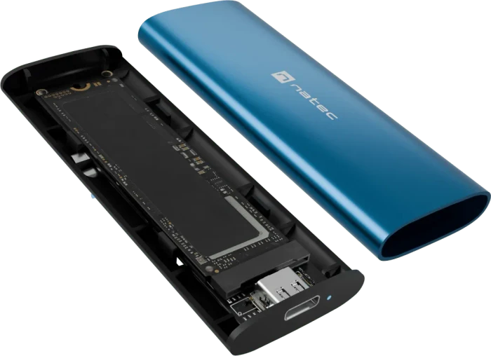 Natec Rhino M.2 NVMe Lite, Horizon Blue, USB-C 3.1