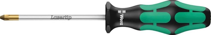 Wera Kraftform Plus Serie 300 355PZ Pozidriv Schraubendreher, PZ0x60mm
