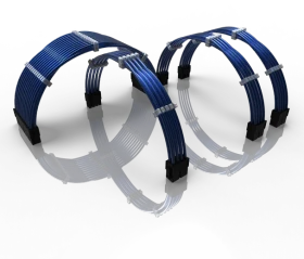 LinkUP PSU Cable Extension Kit, Metallic-Blau (PWR-EXTMOD-MTBU30)