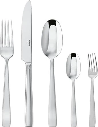 Sambonet Flat Edelstahl 18/10 Monoblock Besteck-Set, 30-tlg.