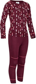 Icefeld Thermo Set gepunktet violett (Junior)