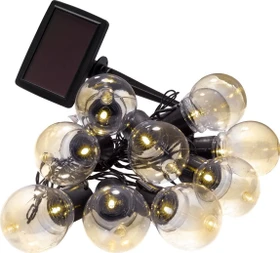 Nexos Solar Lichterkette schwarz LED 10x