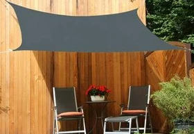 Floracord HDPE Viereck Sonnensegel 250x300cm silbergrau