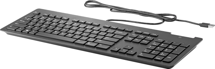 HP Business Slim v2 Smartcard Keyboard, schwarz, mit Copilot-Taste, USB, CH