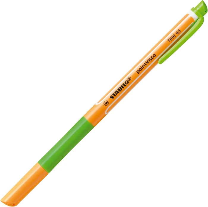 STABILO pointVisco Tintenroller (Mine) hellgrün/orange, 10er-Pack