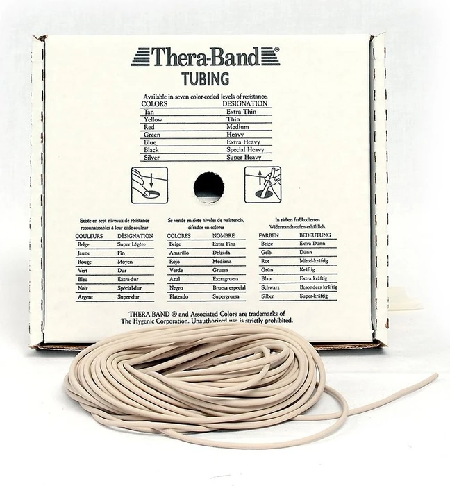 Thera-Band Tubings 30.5m extra dünn Widerstandsband beige