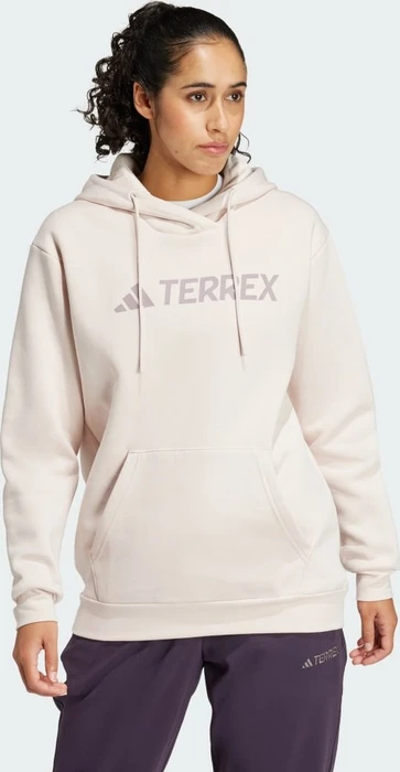 adidas Terrex Multi Large Logo Hoodie putty mauve (Damen)