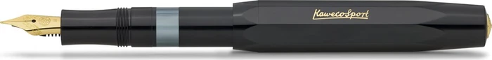 Kaweco Piston Sport Classic black/gold, rechte Hand, mittel