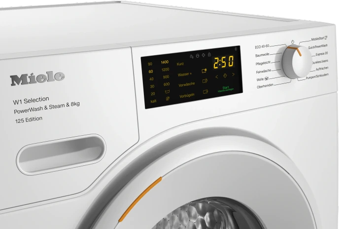 Miele W1 Selection WSB383WCS PowerWash & Steam & 8kg 125 Edition Frontlader