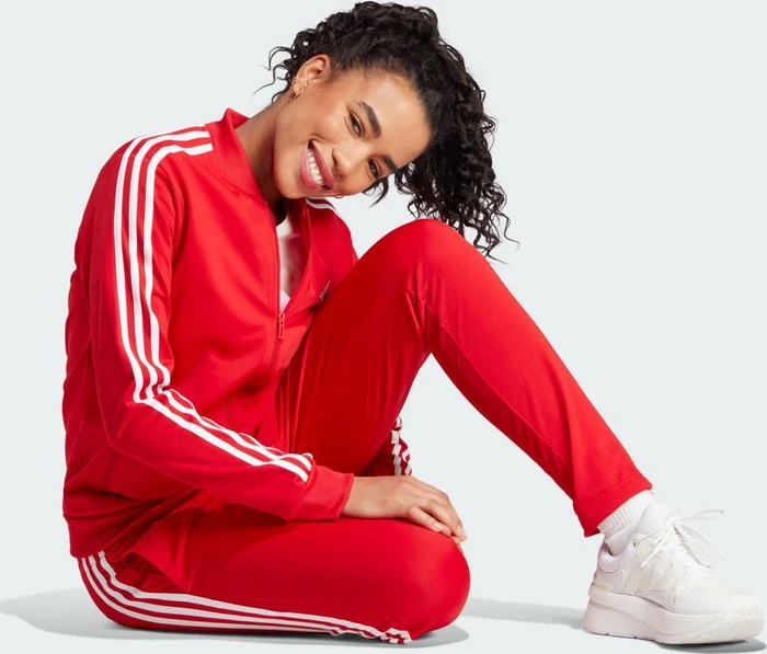 adidas Essentials 3-Streifen Trainingsanzug better scarlet/white (Damen)