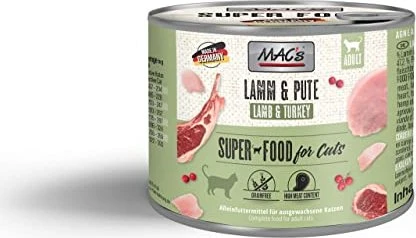 MAC's Cat Lamm und Pute, 1.20kg (6x 200g)