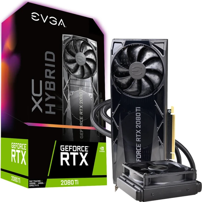 EVGA GeForce RTX 2080 Ti XC Hybrid Gaming, 11GB GDDR6, HDMI, USB-C, 3x DP
