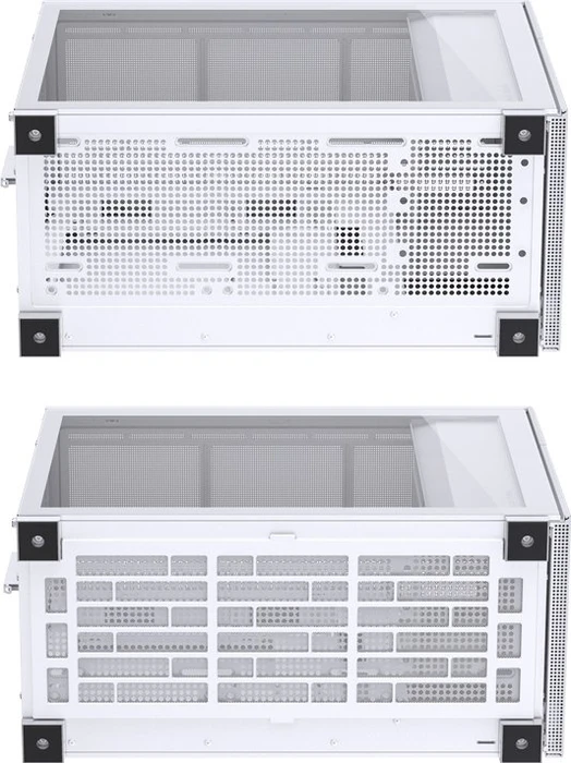 Jonsbo D31 Mesh White, weiß, Glasfenster