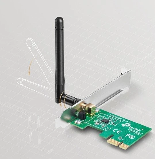 TP-Link N150 Desktop, 2.4GHz WLAN, PCIe x1