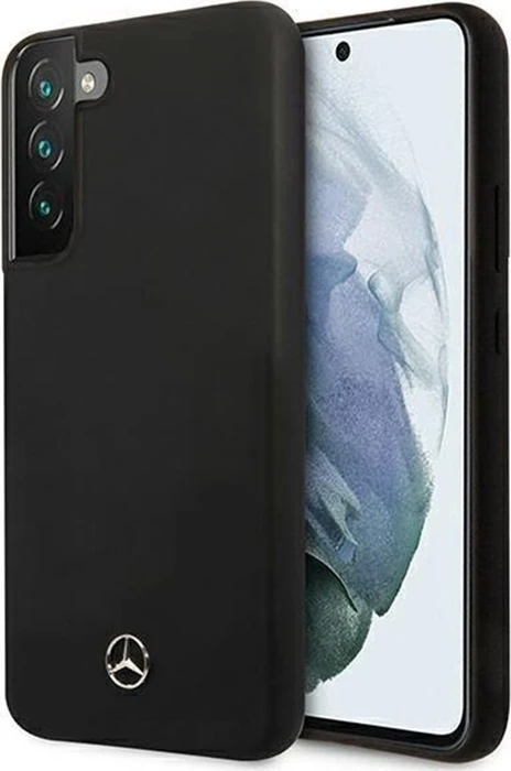 Mercedes-Benz Hard Cover Silicon Line für Samsung Galaxy S22+ schwarz