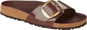 Birkenstock Madrid Big Buckle Naturleder Lack high shine chocolate (Damen)