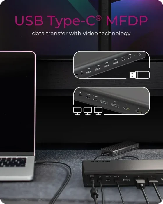 RaidSonic Icy Box IB-DK7401-CU31 DockingStation 17-in-1, USB-C 3.1 [Buchse]